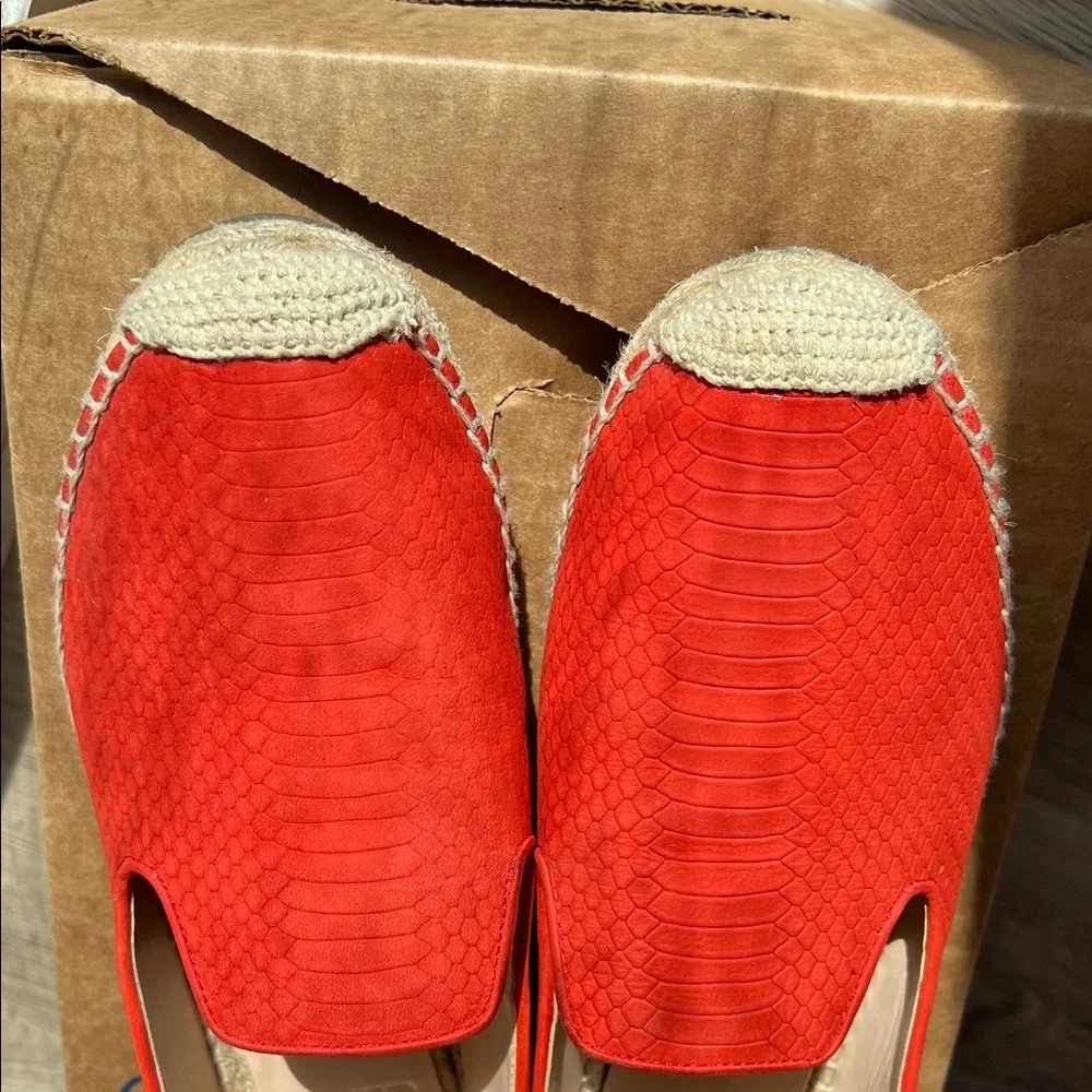 Vince Camuto Women's Darma2 Square Toe Espadrille Flats  Size10